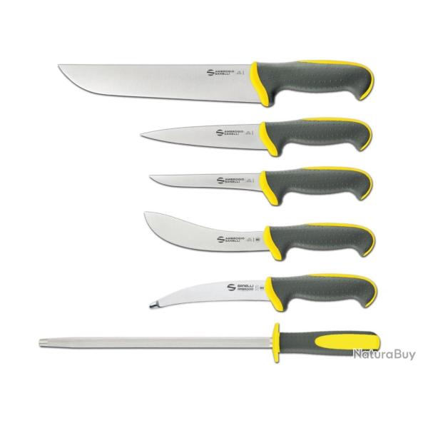 Set de 5 Couteaux Sp�cial Chasse + Fusil Januel