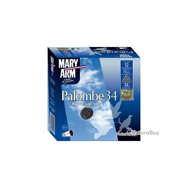 LOT DE 200 CARTOUCHES MARY ARM PALOMBE  CAL 12X70 34GR N�4
