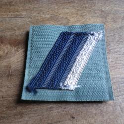 galon de poitrine velcro  grade caporal  chef  arme blind&eacute;e