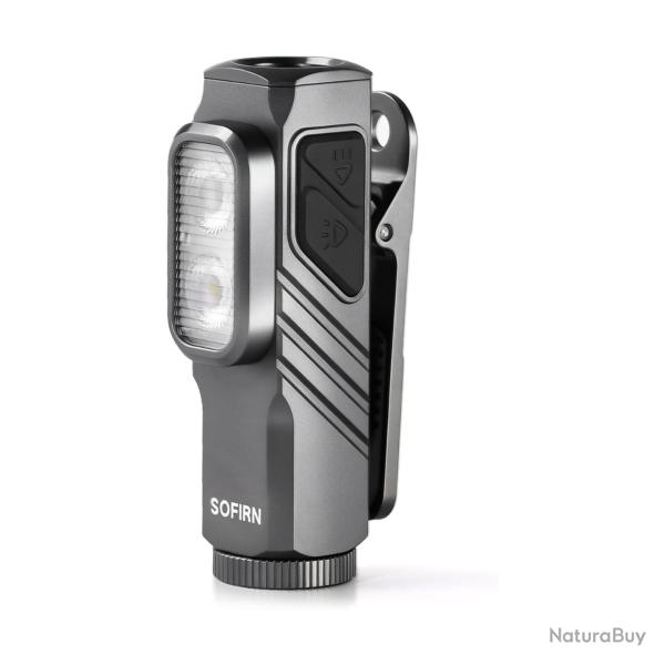 Lampe Torche EDC ST10 1000Lm Triple �clairage Magnetic Clip GRIS Outdoor Polyvalence Sofirn