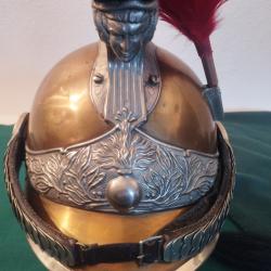 Casque de Gendarme &aacute; Cheval, mod&eacute;le 1913.Fabricant Franck et Fils Aubervilliers