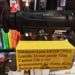 Hikmicro Lynx Pro LE15S &agrave; 1� sans prix de r&eacute;serve
