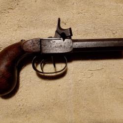 Pistolet de poche ou voyage a poudre noire