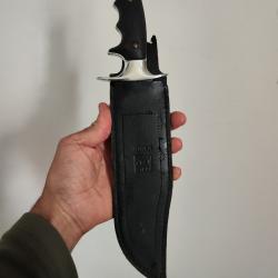 Dague Joker 330mm lame 210mm pointe cass&eacute;e, &eacute;tui passant cass&eacute;.