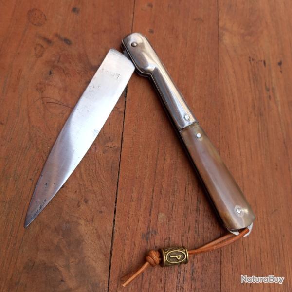 Ancien Couteau VENDETTA A.M Manche en Corne