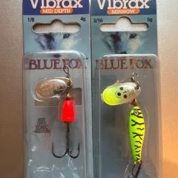 Pack 2 cuillers VIBRAX MID DEPTH ET MINNOW