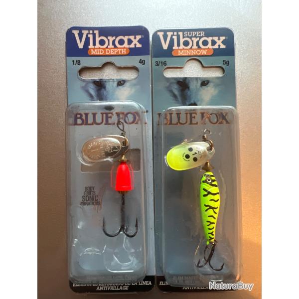 Pack 2 cuillers VIBRAX MID DEPTH ET MINNOW