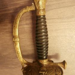 Ep&eacute;e d'officier de marine du second empire.