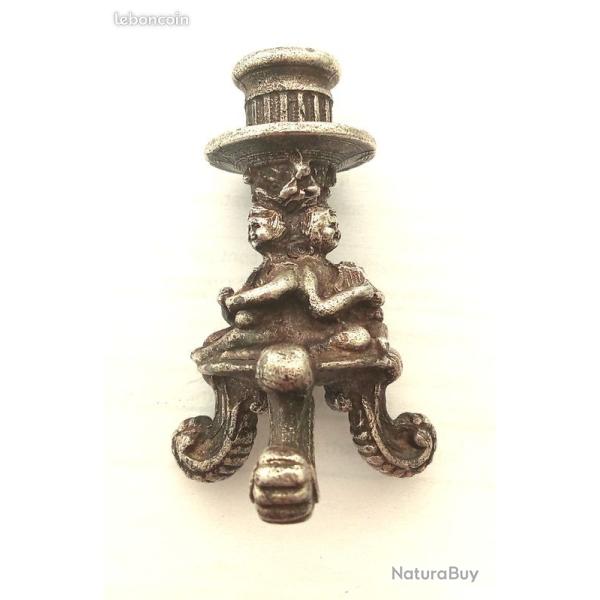 Bougeoir ancien rare et unique, 30/40mm