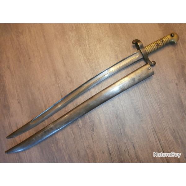 Ba�onnette mod�le 1842 "1er mod�le" mars 1854.