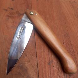 Joli Couteau Capucin PARAPLUIE &Agrave; L &Eacute;PREUVE  2 Clous Manche en Olivier