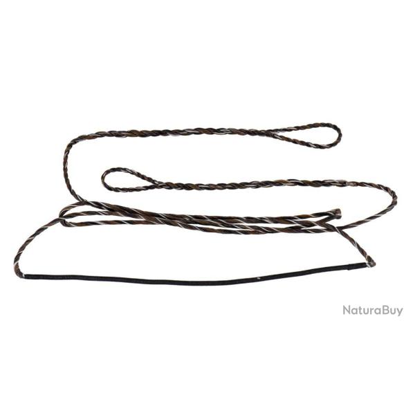 Corde d'arc traditionnelle Flemish Dynagen D-75 Buck Trail - 16 brins Noir/Marron 16 brins 60 pouces