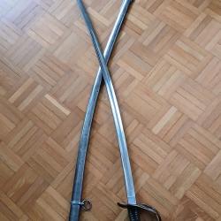 Sabre d'officier de cavalerie l&eacute;g&egrave;re ou de ligne mod&egrave;le 1822 M 1882 Delacour & Bakes