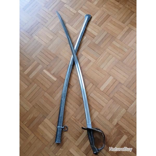 Sabre d'officier de cavalerie l�g�re ou de ligne mod�le 1822 M 1882 Delacour & Bakes