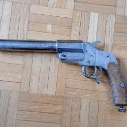 Superbe pistolet lance-fus&eacute;es de signalisation HEBEL 1894 Bernard Paaz arm&eacute;e allemande WW1