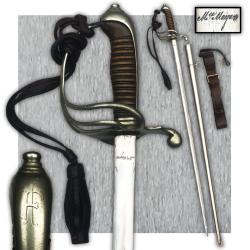 Sublime SABRE D'OFFICIER D'INFATERIE FRANCAISE 1882 '' MEYER '' + Monogramme WW1 Original