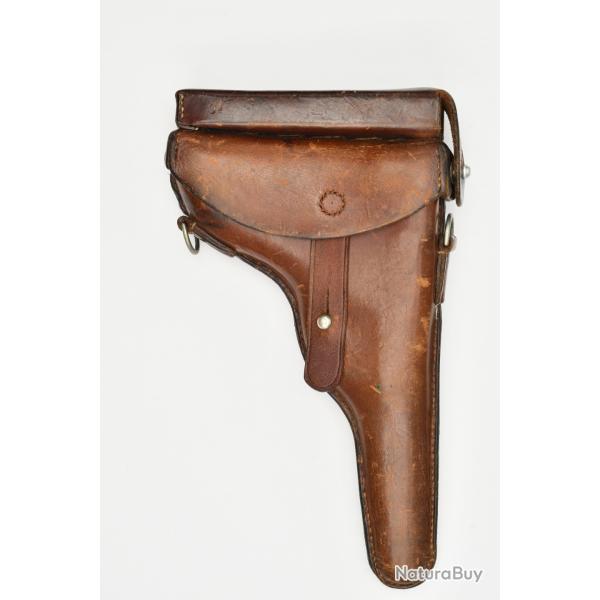 Etui cuir d'origine pour Luger P06 Suisse - J. BUTIKOFER - BERN