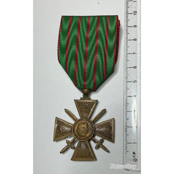 FRANCE - CROIX DE GUERRE, WAR  I. - M�daille 1914-1918 Croix de guerre 14 18  Tr�s Bon �tat