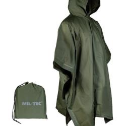 Poncho vinyl coloris olive