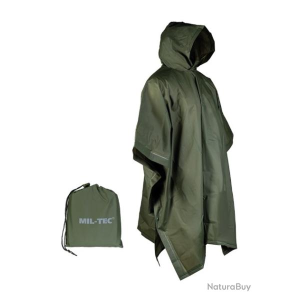 Poncho vinyl coloris olive
