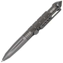 Stylo tactique brise-vitre/kubotan Gris Fonc&eacute;