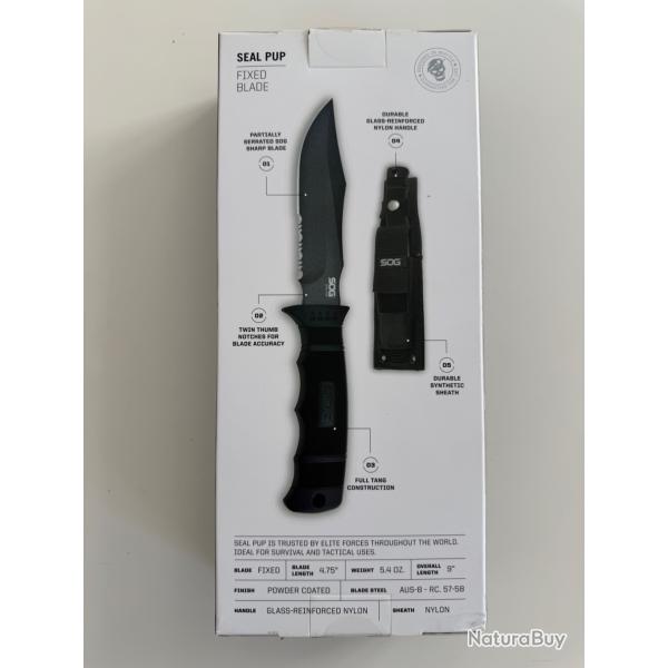 Couteau tactique SEAL PUP M37