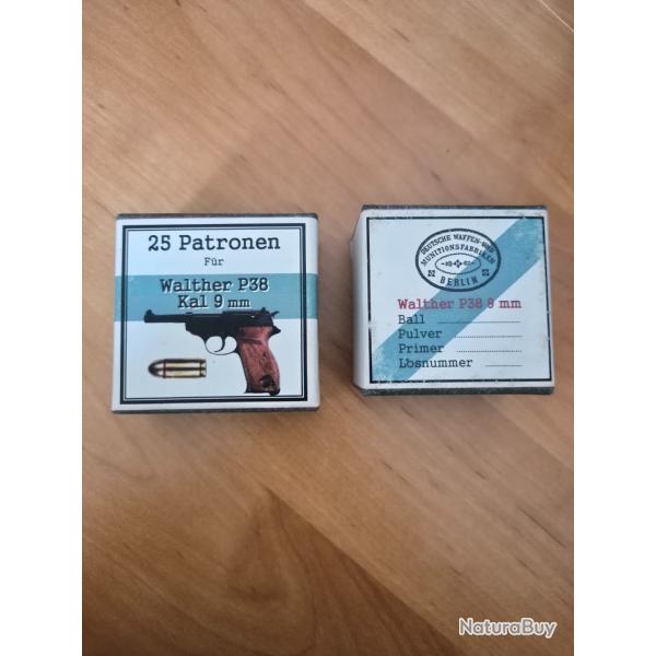 Bo�te vide 9x19 p38 (refabrication)