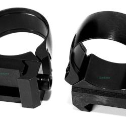 Paire de colliers fixes de 30 mm pour fixation sur rail weaver/Picatinny