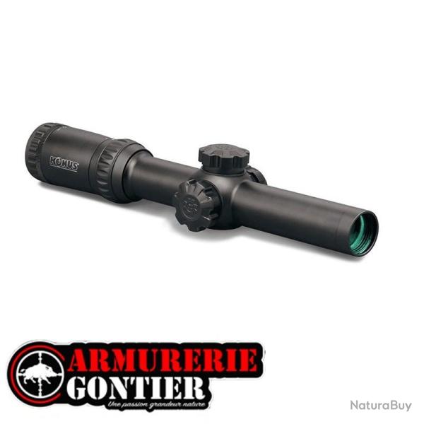 Lunette de battue KONUS M-30 1-4X24 GERMAN 4 Lumineux Rouge-Bleu