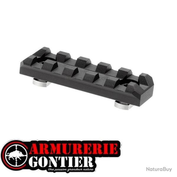 rail Picatinny Clawgear M-LOK 5 slots en aluminium
