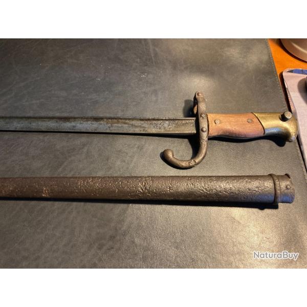 Ba�onnette GRAS manufacture de Tulle Janvier 1882