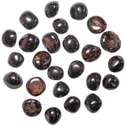 Pierres roul&eacute;es grenat spessartite - 1.5 &agrave; 2 cm - Lot de 2