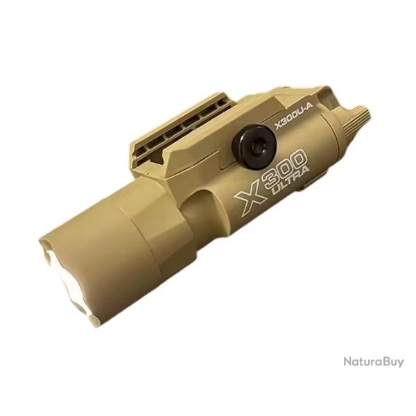 Lampe Tactique Type X300 Ultra Beige - Pour rail Picatinny 20mm