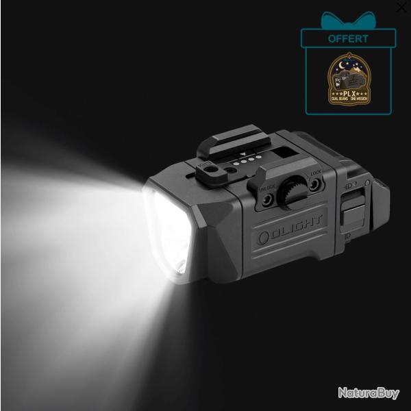 Olight PL X | Lampe Tactique Rechargeable USB-C 1200 Lumens � Double Faisceau