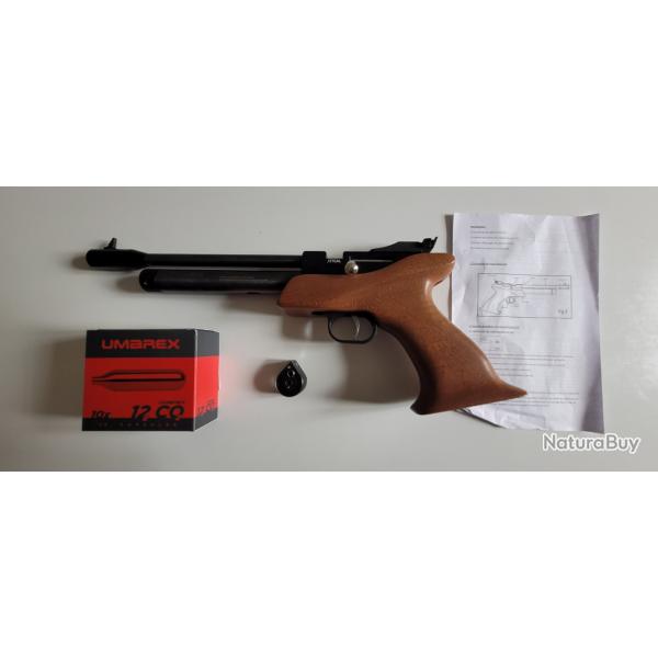 Pistolet CO2 CP1M Snowpeak 4.5mm puissance 6 joules