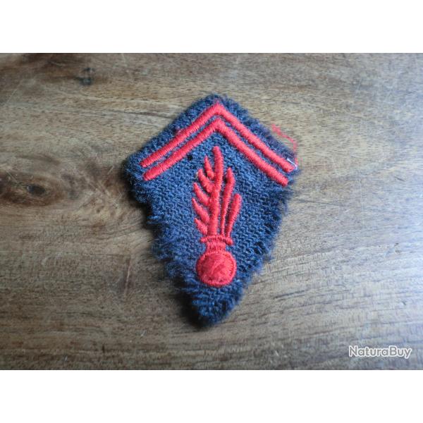 insigne tissu patte de col  sapeur pompier