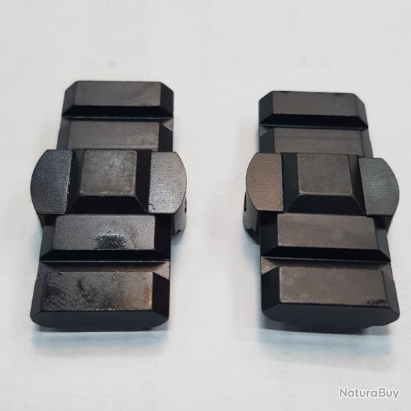 EMBASE BURRIS 2 PIECES POUR RUGER R1 77/22 77/44 REDHAWK