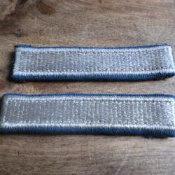 insigne tissu  brod&eacute;e gris  argent&eacute; a d&eacute;finir