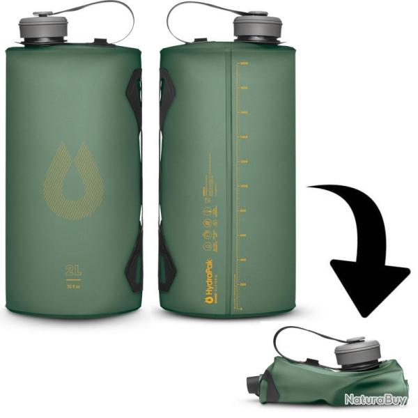 R�servoir souple Hydrapak Seeker 2L vert fonc�