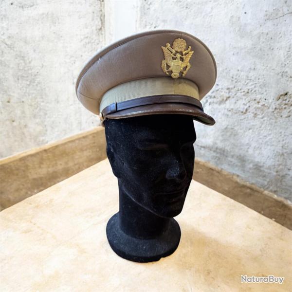 CASQUETTE OFFICIER US ww2 (casquette arm�e italienne avec insigne reproduction us) T59