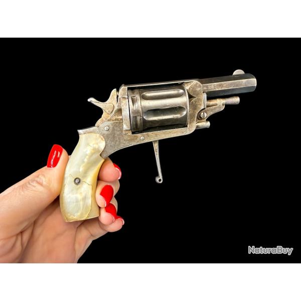 REVOLVER ARTISANAL BELGE DD OURY BREVET� cal. 6mm VELODOG extra long