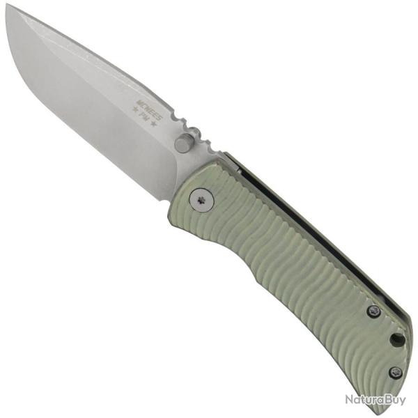 3" PM MAC-2 Swerve Green/Bronze - McNees Knives