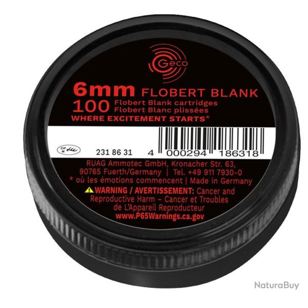 GECO 6mm FLOBERT � BLANC par 100