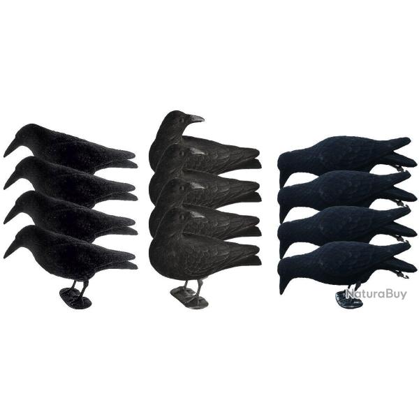 Flash ! Pack 12 appelants corbeaux actifs floqu�s avec pattes