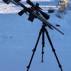 Custom competition Action canonn&eacute;e Bergara match Ch&acirc;ssis Oryx Grey 6mm creedmoor