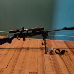 Carabine Rossi 8122 .22lr + lunette discovery VT-R 6x24x42 + bipied Precizion + mds