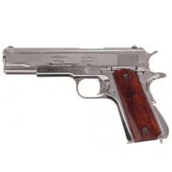 Colt 45 Mod 1911 Chrome DENIX - Enti&egrave;rement d&eacute;montable