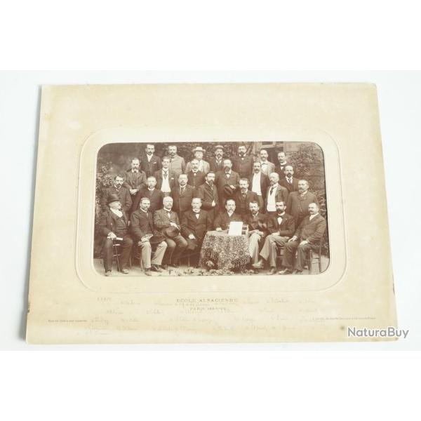 Photographie Professeurs �cole Alsacienne Paris Classe 1894-95 Jules David