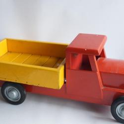 Jouet vintage Grand Camion Benne basculante bois