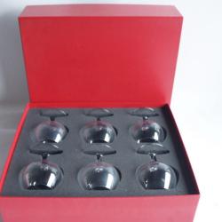 BACCARAT 6 Verres &agrave; cognac en cristal